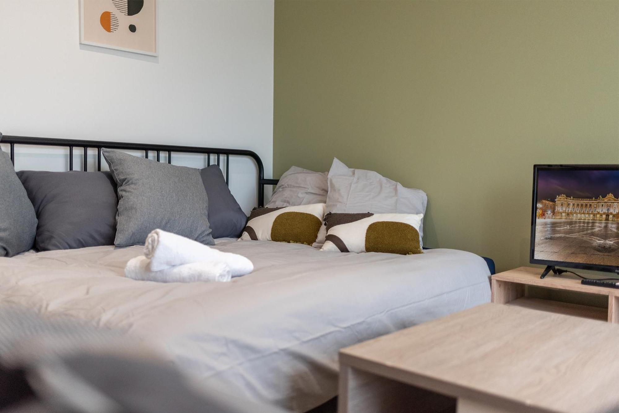 Spacieux T3 Avec 2 Parkings Gratuits Et 2 Balcons Toulouse Bagian luar foto